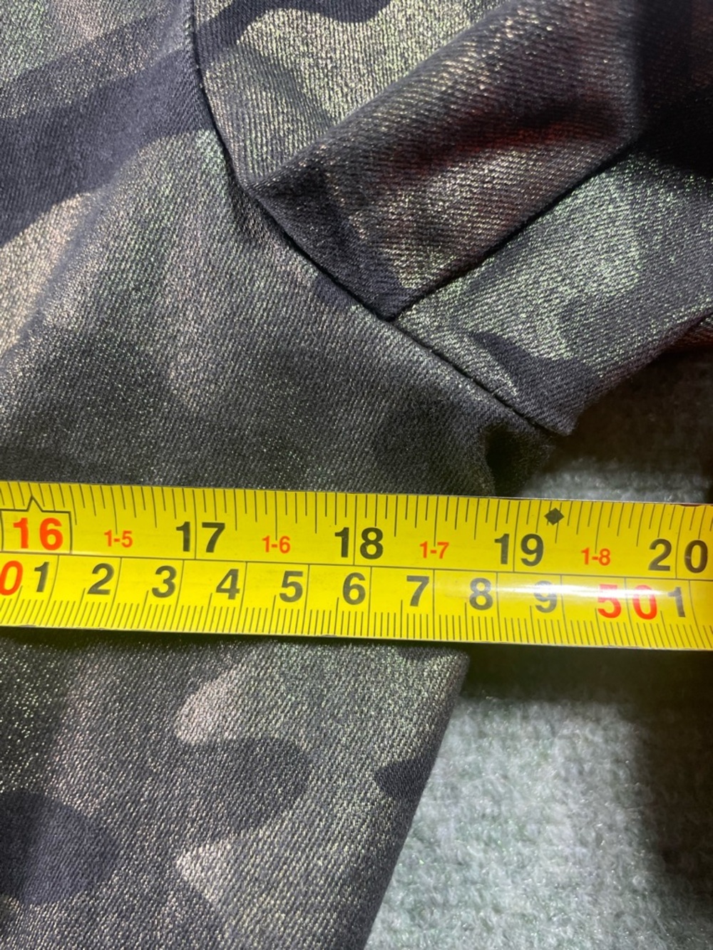 Camo Metallic Moto Jacket in Green by Nygard - Picture 7 of 12